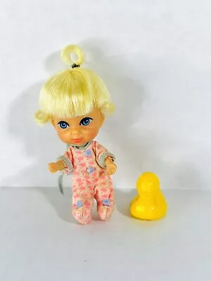 Vintage Mattel Liddle Kiddle Baby Liddle Diddle Doll With PJs And Duck 1960’s • $24.99