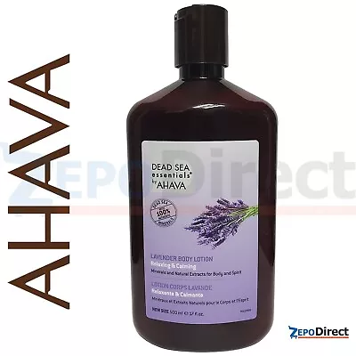 AHAVA Dead Sea Essentials Lavender Body Lotion 500ml 17 Fl. Oz • $26.99