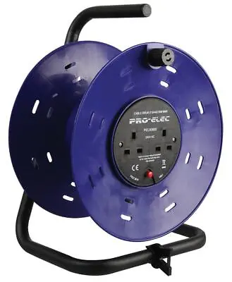 £27.12 • Buy Cable Drum 2 Gang 50m Max, No. Of Reels 1, Reel Diameter 280mm For Pro Elec