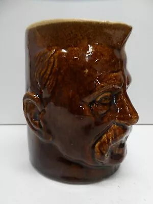 Bendigo Ferdinand Foch Face Character Jug Australian Pottery Studio Ceramic Art • $129