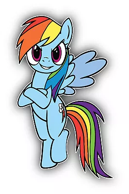 My Little Pony Cartoon Rainbow Dash Sticker Bumper Decal - ''SIZES'' • $3.75