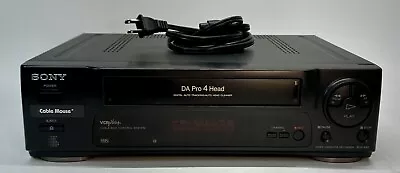 Sony SLV-440 VCR Includes Power Cable VCR VHS Video Cassette Recorder/Player • $34.99