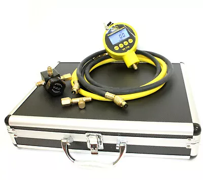 $129.99 • Buy HVAC Single Digital Manifolds Refrigeration AC Vacuum Gauge Meter Kit