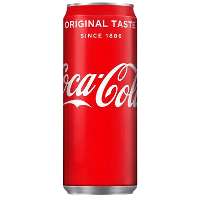 Coca Cola 330ml Slim Cans - Original UK Fizzy Drink • £14.49