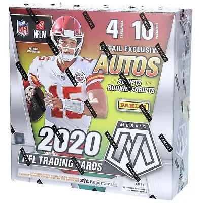 2020 Panini Mosaic Football Mega Box Fanatics Sealed Hubert Burrows Jordan Love • $318