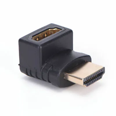 HDMI 270 Degree L Shaped Connector Cable Male To Female Adaptor Right Angle • $2.49