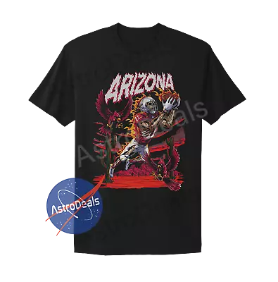 Arizona Cardinals Vintage Style Skeleton Black T-Shirt • $19.99