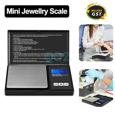 200g 0.01g Small Mini Pocket Digital Gold Jewellery Weighing Pans Scales Micro • $13.23