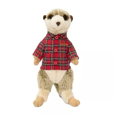 Monmoniya Meerkat Stuffed Doll Standing Red Checkered Shirt • $48