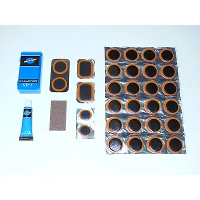 Park Tool VP-1 Bike Tube Patch Kit (6+24) Vulcanizing Rubber Flat Tire Repair   • $9.95