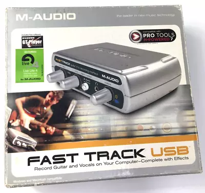 M-Audio Fast Track USB Digital Audio Interface Record Vocals & Guitar Works Good • $30.73