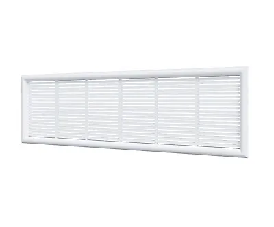 Wite Air Vent Grille 230mm X 70mm Bathroom Door Furniture Ventilation Duct Cover • £2.99