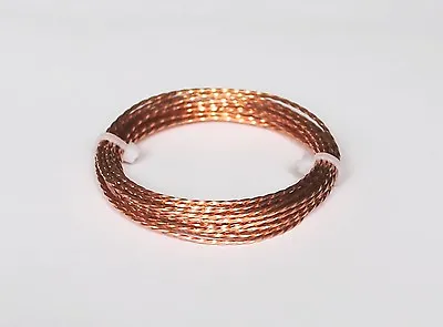 Copper Square Twisted Fancy Wire - Choose Gauge & Length   ( See Variations ) • $11.92