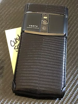 Brand NEW Genuine Vertu Signature Touch 5.2  Pure Jet Lizard Extremely RARE  • $3849.99