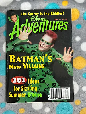 $6 • Buy Disney Adventures Magazine BATMAN’S VILLAINS Jim Carrey Riddler July 1995 