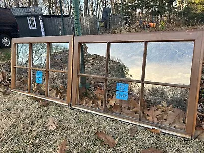 2 -31 X 21 Vintage Window Top Sashes Old 6 Pane Frame  1966  Arts & Craft • $139.99