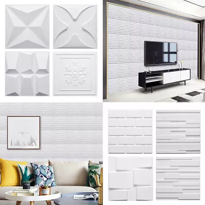 £55.95 • Buy PVC 3D Wall Panel Decorative Wall Ceiling Tiles Cladding Wallpaper Waterproof