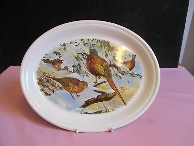 Vintage Retro Barratts Staffordshire Pheasant Table Oval Meat Plates 30cmx24cm • £1.50