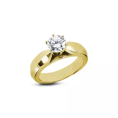 1.82ct F-VS1 Round Natural Certified Diamond 14K Gold Solitaire Engagement Ring • $12410.20