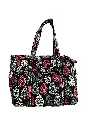 Vera Bradley Large Zip Tote Bag 22×15×8 Canterberry Magenta Retired • $45.95