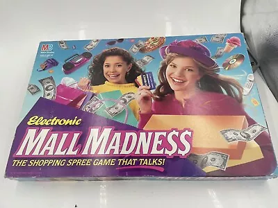 WORKING Electronic Mall Madness Board Game Vintage 1996 Milton Bradley VGUC • $99.99