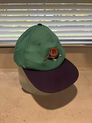 Vintage Crown Royal Snapback Hat Teal With Purple Bill • $17.30