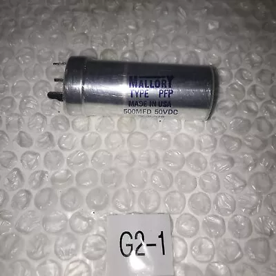 * New Mallory 235-7240 500MFD 50VDC Capacitor 0695078# • $42.07