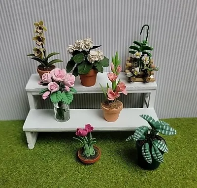 Miniature Dollhouse LOT Of Plants Flowers 1:12 Garden Artisan & Commercial LOT  • $44.88