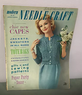 Vintage 1962 Modern Needle Craft Spring Summer #39 Patterns Sewing Embroidery  • $9