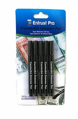 Counterfeit Money Detector Pen Marker (5 Pack ) Round Tip • $7.97