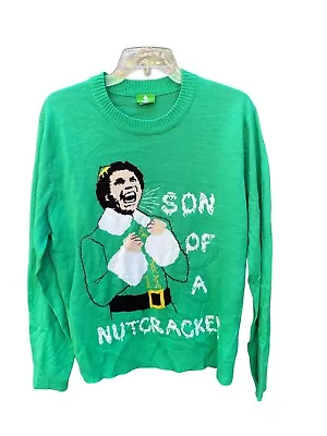 Ugly Christmas Sweater Elf Son Of A Nutcracker Men’s L • $24