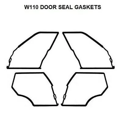 Outer Door Seal Weatherstrip Gaskets 190 190D Fit For Mercedes Benz W110 W111 • $136.71