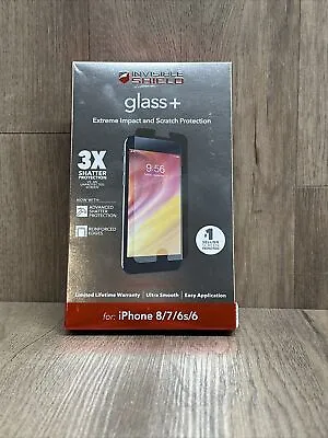 ZAGG Invisible Shield Glass+Extreme Impact & Scratch Protection IPhone 8/7/6s/6 • $8.99