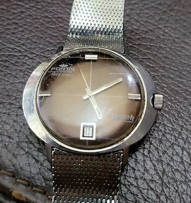 Vintage Gent's Fortis Hifi-Matic Skylark Automatic Date Wrist Watch - USA Seller • $299.99