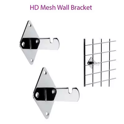 £8.99 • Buy 4 X Gridwall/ Grid Wall Mesh  Wall Bracket Pack Of (4,8,12,16,20)