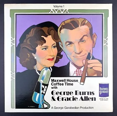 George Burns & Gracie Allen • Vol. 1 Original Radio Broadcast Vinyl Record LP EX • $4.99