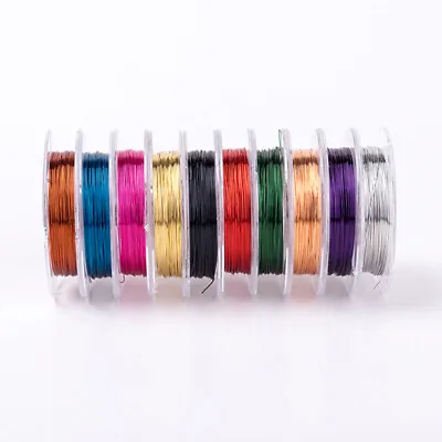 10 Rolls Copper Wire For Jewelry Colored Wire For Jewelry Making • £10.57