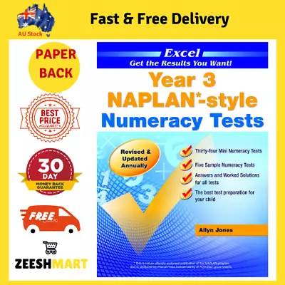 Excel Year 3 Naplan- Style Numeracy Tests  • $22.99