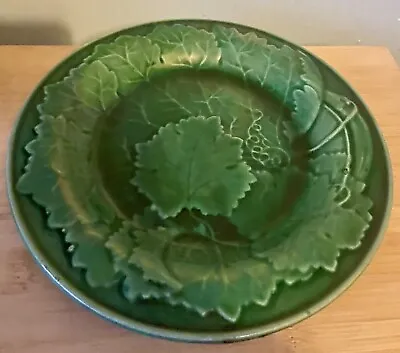 Antique Victorian Majolica Cabbage Leaf Plate • £14.99