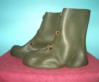 Military Kca Waterproof Green Rubber Boots Sz. 13 Unissued  Overshoes • $35.95