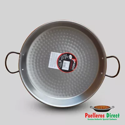 34cm Authentic Spanish Polished Steel Paella Pan • £20.49