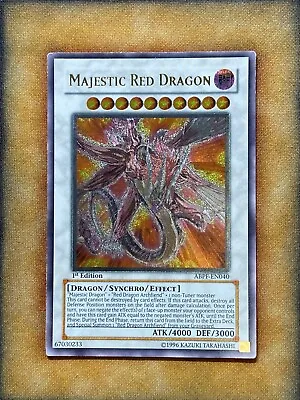 Yugioh Majestic Red Dragon ABPF-EN040 Ultimate Rare 1st Ed MP • $18.99