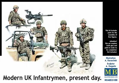 Masterbox 1/35 Modern UK Infantrymen Present Day - 35180 - Plastic Model Fig... • £16.84