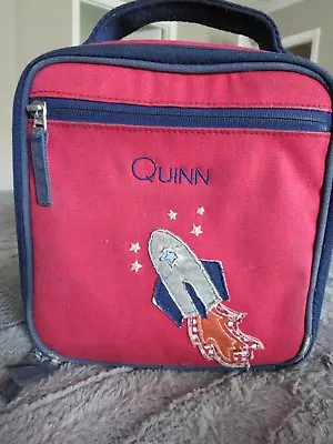 Pottery Barn Kids Rocket Lunchbox With 'quinn' Monogram • $4.49