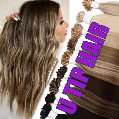 Clearance U Nail Tip 100% Remy Human Hair Extension Keratin Pre Bonded BALAYAGE • $33.86