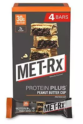 Protein Plus Protein Bar Peanut Butter Cup 4 Count Value Pack High Protein... • $14.65