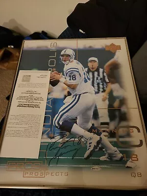 $350 • Buy Peyton Manning Signed Poster With Frame