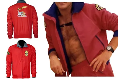 Mens Bomber Classic Vintage Retro Trendy Fashion Red Cotton Jacket • $106.89