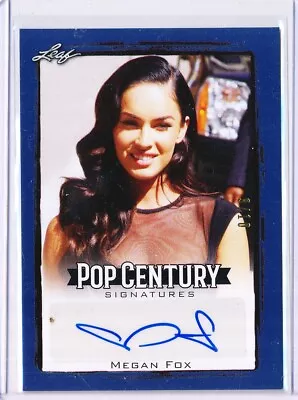 2017 Leaf Pop Century Signatures Megan Fox Auto 9/10 • $223.73