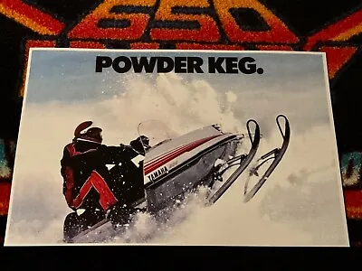 🏁 ‘79 YAMAHA ENTICER 300 Snowmobile Poster Vintage Sled ((POWDER KEG.)) • $21.88